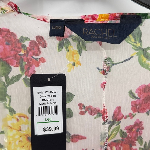 Rachel Roy Blossom Print Beach Pool Cover Up - Multicolor - Large - NWT - Picture 4 of 8